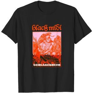 Black Black Midi Tshirt Unisex Tee Shirt